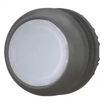 Eaton M22S-DL-W Μηχανισμός διακόπτη πίεσης, Στιγμιαίος, επίπεδος, λευκό κουμπί, μαύρο κολάρο, 22,5 mm 216924