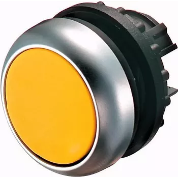 Eaton M22-DL-Y κίτρινος επίπεδος μηχανισμός διακόπτη πίεσης, δακτύλιος τιτανίου, 22,5 mm 216929