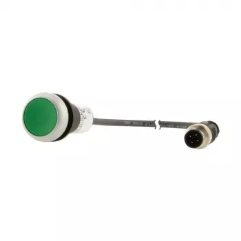 Eaton C22-D-G-K10-P3 επίπεδος διακόπτης πίεσης, πράσινος, 1NO, στιγμιαίος, 22,5 mm 181632
