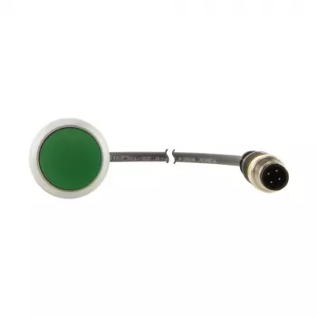 Eaton C22-D-G-K10-P3 επίπεδος διακόπτης πίεσης, πράσινος, 1NO, στιγμιαίος, 22,5 mm 181632