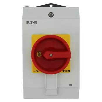 Eaton P1-40/I2H/SVB Γενικός διακόπτης με λειτουργία έκτακτης ανάγκης, κλειδώσιμος, 40 A, 690 V, 3πολικός, μετωπική τοποθέτηση, IP65 199922