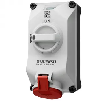Mennekes DUOi 16A 5-πολική 6h 400V IP44 επιτοίχια πρίζα CEE 5611506G