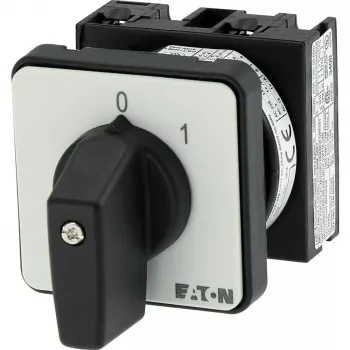Eaton T0-1-15402/E 2-πολικός διακόπτης με έκκεντρο, 20A, 690V AC, IP65, μαύρο 053092