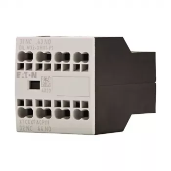 Eaton DILM32-XHI11-PI μπλοκ βοηθητικών επαφών, 1 NO + 1 NC, 4 A, μπροστινή τοποθέτηση, για ρελέ DILM7-DILM32 199309