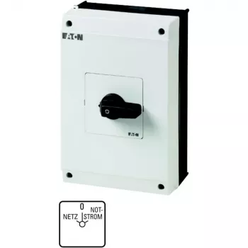 Eaton T5B-4-8902/I4 4-πολικός διακόπτης με έκκεντρο, 20 A, 690 V AC, μαύρο/λευκό 207237