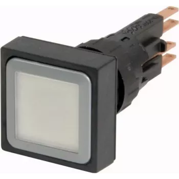 Eaton Q25LT-WS Μηχανισμός μπουτόν, στιγμιαία επαφή, φωτιζόμενος λευκός φακός, μαύρο μπουτόν, 22,5 mm, RMQ-Titan 086262