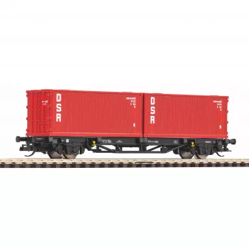 Piko TT 47727 TT Βαγόνι μεταφοράς container 2x20 DSR της DR