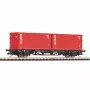 Piko TT 47727 TT Βαγόνι μεταφοράς container 2x20 DSR της DR