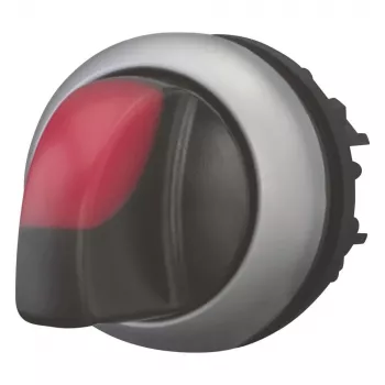 Eaton M22-WLK3-R φωτιζόμενος μηχανισμός περιστροφικού διακόπτη, 3 θέσεων, κόκκινο κουμπί, 22,5 mm