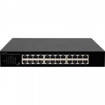 DIGITUS DN-80113-1 Switch Gigabit 24 θυρών, τοποθέτηση σε rack 19 inch, 48 Gbps, unmanaged