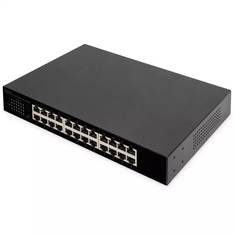 DIGITUS DN-80113-1 Switch Gigabit 24 θυρών, τοποθέτηση σε rack 19 inch, 48 Gbps, unmanaged