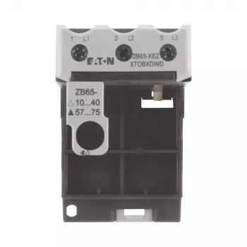 Eaton ZB65-XEZ βάση ρελέ προστασίας κινητήρα, τοποθέτηση σε ράγα DIN/βίδες, 3-πολικό, 690V AC 278474