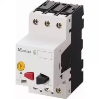 EATON PKZM01-6.3 διακόπτης προστασίας κινητήρα, 6,3 A, 3-πολικό, κουμπί πίεσης, 2,2 kW στα 400 V 278483