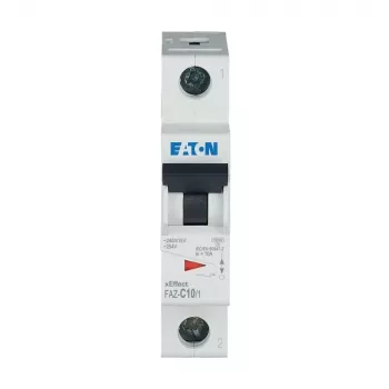 Eaton FAZ-C10/1 διακόπτης προστασίας γραμμής, 1-πολικός, χαρακτηριστική C, 10 A, 240/415 V AC 278557