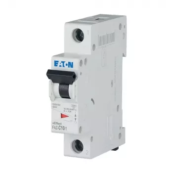 Eaton FAZ-C10/1 διακόπτης προστασίας γραμμής, 1-πολικός, χαρακτηριστική C, 10 A, 240/415 V AC 278557