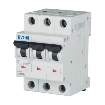 Eaton FAZ-B20/3 διακόπτης προστασίας γραμμής 3-πολικός τύπος B 20A 230/400V 278848