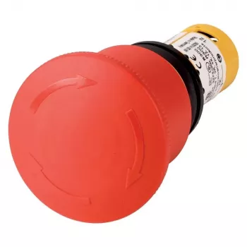 Eaton C22-PVT45P-K11 κουμπί έκτακτης ανάγκης, 1 NC + 1 NO, απελευθέρωση με έλξη, IP66/IP67/IP69, κόκκινο μανιτάρι 45 mm 121610