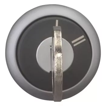 Eaton M22-WRS-X95 Μηχανισμός περιστροφικού διακόπτη με κλειδί, 3 θέσεις, με ασφάλιση, μαύρος πλαστικός μπροστινός δακτύλιος, κλειδί X95 228026
