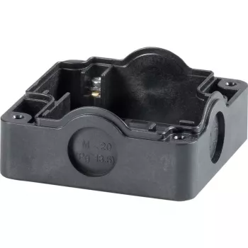 Eaton 229753 πλάκα βάσης για κουτί διακοπτών, βιδωτή τοποθέτηση, μαύρο, 85 x 85 x 101 mm