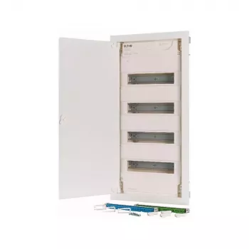 Eaton KLV-48HWP-F Ερμάριο διανομής χωνευτό, 4 σειρές, 48 μονάδες, λευκή χαλύβδινη πόρτα 178812