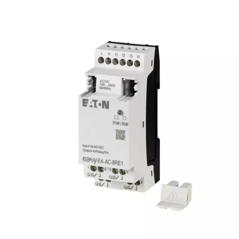 Eaton easyE4 PLC μονάδα επέκτασης εισόδων/εξόδων, 4 ψηφιακές είσοδοι, 4 έξοδοι ρελέ EASY-E4-AC-8RE1