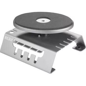 Reely FS9020C αλουμινένια βάση στήριξης με περιστρεφόμενο δίσκο 360°, ρυθμιζόμενο ύψος 83-139 mm, μπλε/ασημί