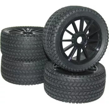 Reely 1:8 Buggy πλήρεις τροχοί Street 10 ακτίνων μαύροι 4 τεμ. (RA093SBA1)