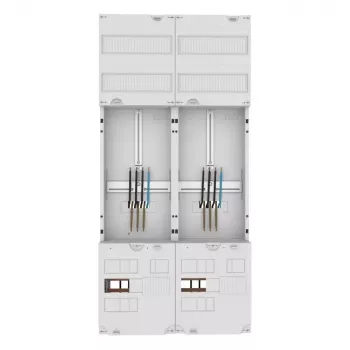 Eaton ZSD-Z27A1332 πίνακας μετρητή με πίνακα διανομής, 1 θέση μετρητή, 1 πεδίο διανομής, 63 A, 5πολική μπάρα συλλογής, 7 σειρές, 12 TE ανά σειρά, προκαλωδιωμένος 260411