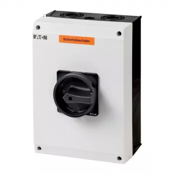 Eaton P3-100/I5/SVB-SW/HI11 3πολικός διακόπτης φορτίου 100 A, επιτοίχια τοποθέτηση, IP65, κόκκινη/κίτρινη περιστροφική λαβή, κλειδώσιμος, 1NO+1NC 207375
