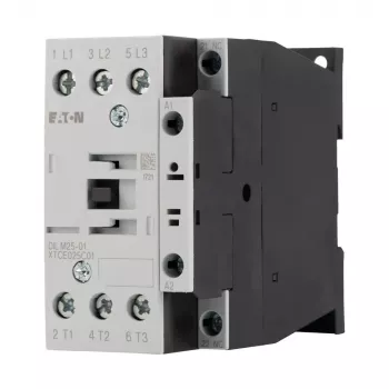Eaton DILM25-01 Ρελέ ισχύος, 3-πολικό, 25 A AC-3, 11 kW, 230 V AC 50 Hz / 240 V AC 60 Hz πηνίο, 1 NC βοηθητική επαφή 277164