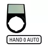 Eaton M22S-ST-D12 Πινακίδα σήμανσης για διακόπτη επιλογής, 0-1, Λευκό 216493