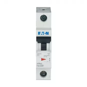 Eaton FAZ-C4/1 Διακόπτης προστασίας γραμμής Type C, 1-πολικός, 4 A, 10 kA, ράγα DIN 278553