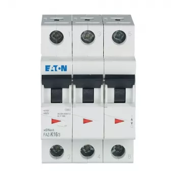 Eaton FAZ-K16/3 16 A 3-πολικός διακόπτης προστασίας γραμμής με χαρακτηριστική K 278911