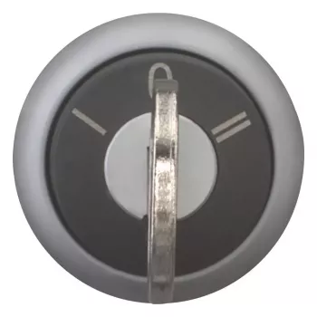 Eaton M22-WRS3 Μηχανισμός περιστροφικού διακόπτη με κλειδί, 3 θέσεων με ασφάλιση, πλαστικό μαύρο μπροστινό δακτύλιο, 22,5 mm 216900