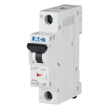 Eaton FAZ-C2/1-DC Διακόπτης προστασίας γραμμής, 1-πολικός, 2 A, χαρακτηριστική C, 220 V DC, 10 kA 279122
