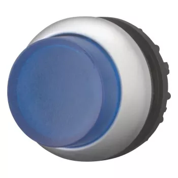 Eaton M22-DLH-B Κεφαλή μπουτόν, επίπεδη, μπλε, δακτύλιος τιτανίου, 22,5 mm 216973