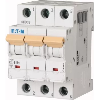 Eaton PXL-B13/3 Αυτόματη ασφάλεια (MCB), 3-πολική, 13 A, χαρακτηριστική B, 10 kA, ράγα DIN 236382