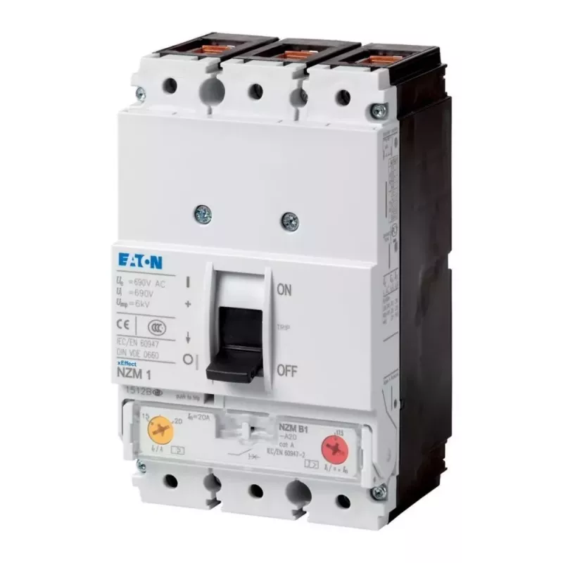 Eaton NZMN1-A63 3-πολικός διακόπτης ισχύος 63A 690V AC 50kA 259083
