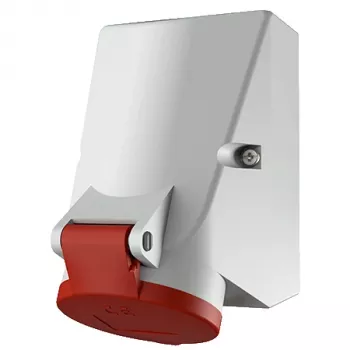 MENNEKES επιτοίχια πρίζα CEE HW/VN 16A 7P 6h 400V IP44 κόκκινο