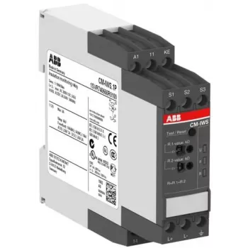 ABB CM-IWS.1P ρελέ επιτήρησης μόνωσης, 24-240 V AC/DC, 1-100 kΩ, 1 αλλαγή 1SVR740660R0100