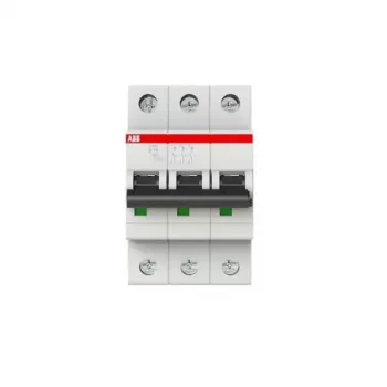 ABB S203-D16 αυτόματη ασφάλεια, χαρακτηριστική D, 16 A, 3-πολική, 6 kA, 230/400 V AC 2CDS253001R0161