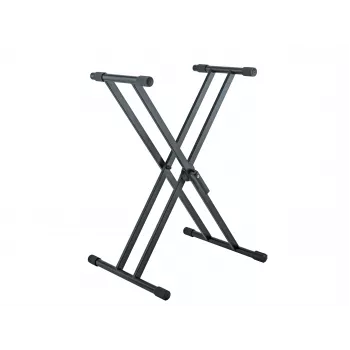 König & Meyer Rick βάση πληκτρολογίου - μαύρο ατσάλι, φόρτιση 50 kg, ύψος 327-789 mm 18990-015-55