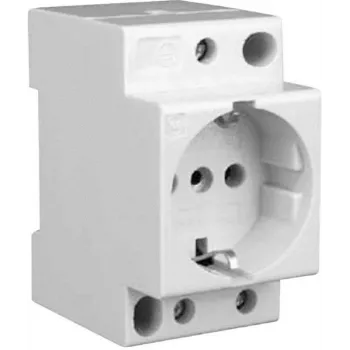 Eaton xPole Πρίζα Schuko για ράγα DIN 16 A 250 V AC χωρίς καπάκι, 2,5 TE, ανοιχτό γκρι 266875