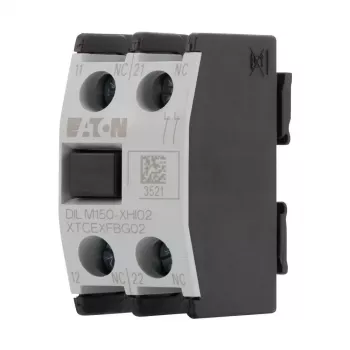 EATON DILM150-XHI11 μπλοκ βοηθητικών επαφών, 1NO+1NC, μπροστινή τοποθέτηση, για ρελέ DILM150-DILM500 277946