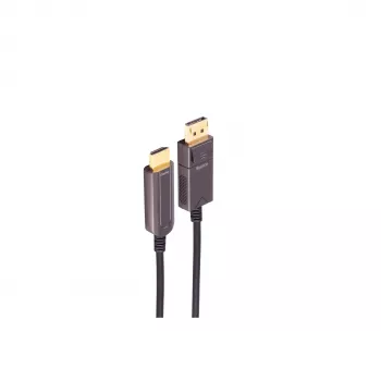 SHIVERPEAKS BS30-20075 ενεργό οπτικό καλώδιο προσαρμογέα DisplayPort σε HDMI, 4K60, 10 m, μαύρο