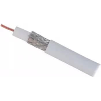 S CONN MAXIMUM CONNECTIVITY ομοαξονικό καλώδιο SAT 1,0/4,6, τετραπλή θωράκιση, CCS, >110 dB, 100 m, λευκό 15-40001006