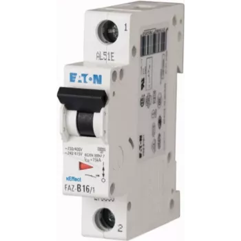 Eaton FAZ-C1/1 διακόπτης προστασίας γραμμής τύπου C, 1 A, 1-πολικός, 10 kA, ράγα DIN 278546