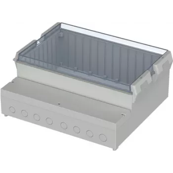 BOPLA RCP 4000 κουτί πίνακα διανομής, ABS/πολυανθρακικό, ανοιχτό γκρι, 363,4 x 318,6 x 150 mm 41400109