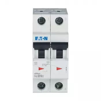 Eaton FAZ-B10/2 διακόπτης προστασίας γραμμής τύπου B 10A 2-πολικός 6kA 278730