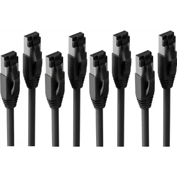 S/CONN maximum connectivity BASIC-S καλώδιο patch Cat. 8.1 F/FTP PIMF LSZH μαύρο 7,5m (συσκευασία 4 τεμ.) SC08-41065-4